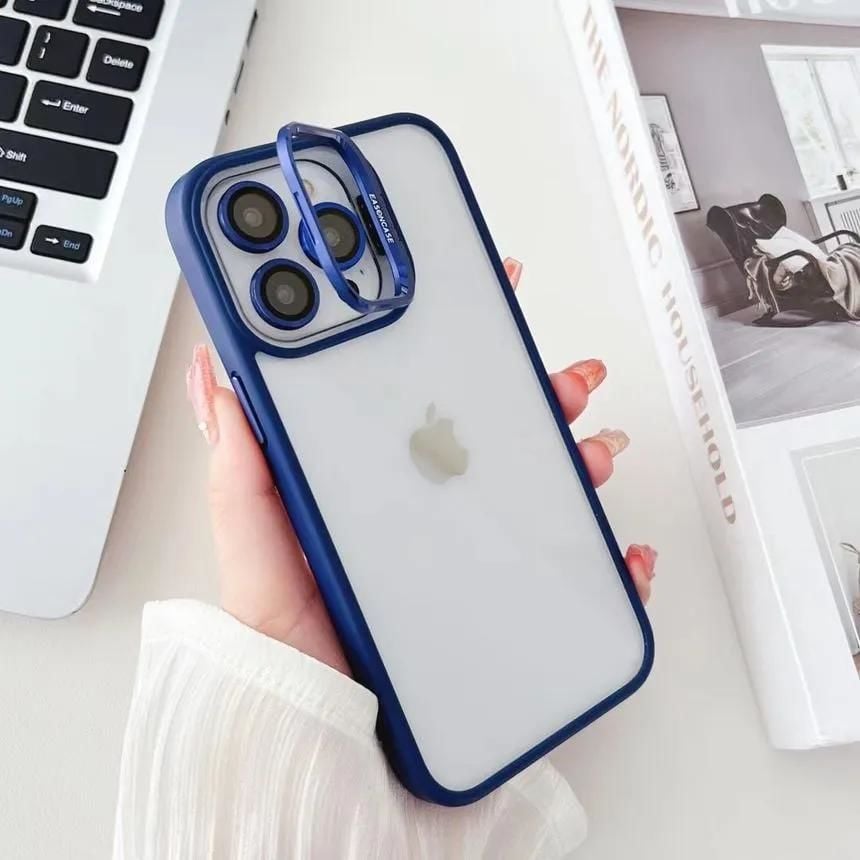 iPhone Easoncase Lensli Mika Kılıf -Lacivert