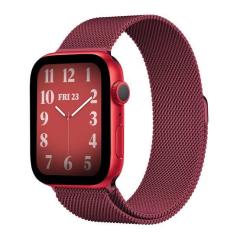Apple Watch Milano Loop Kordon - Bordo