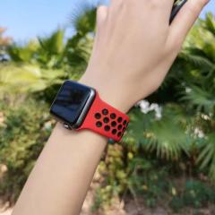 Apple Watch Nike Kordon - Kırmızı/Siyah