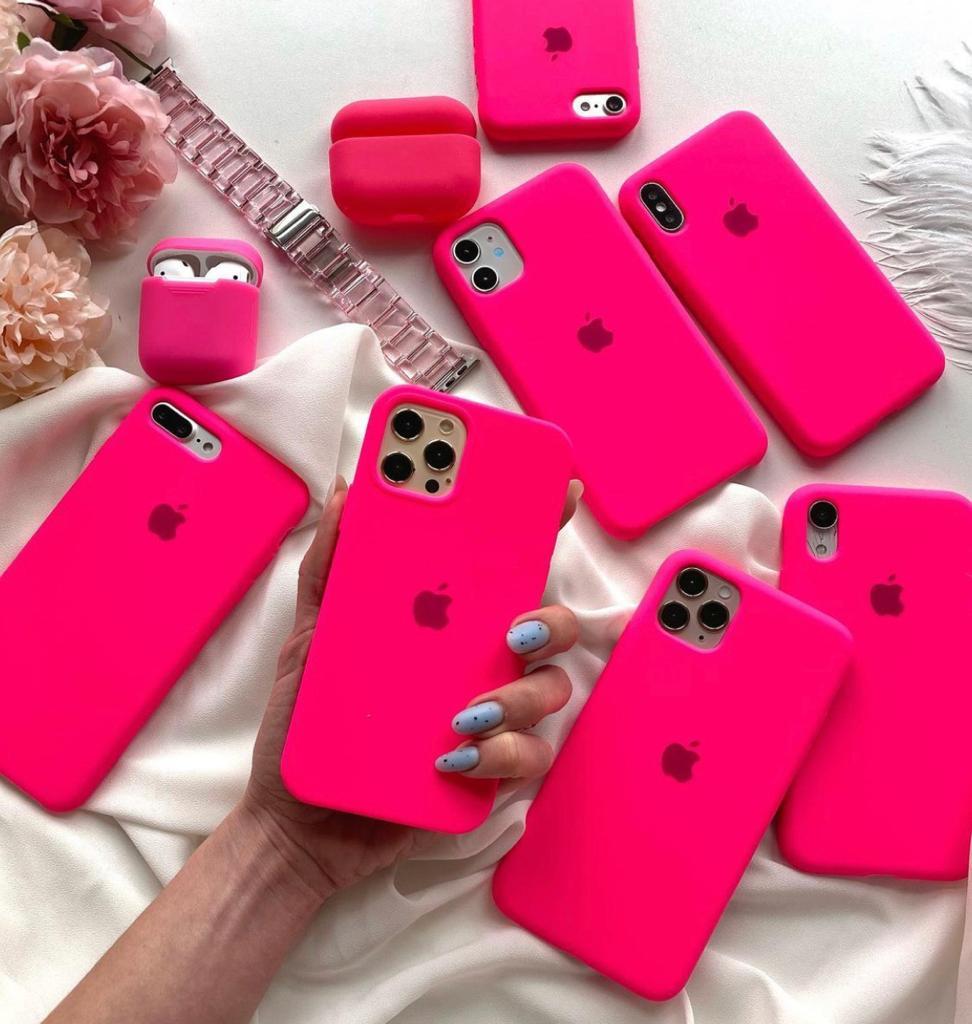 iPhone Lansman Kılıf - Fosfor Pembe