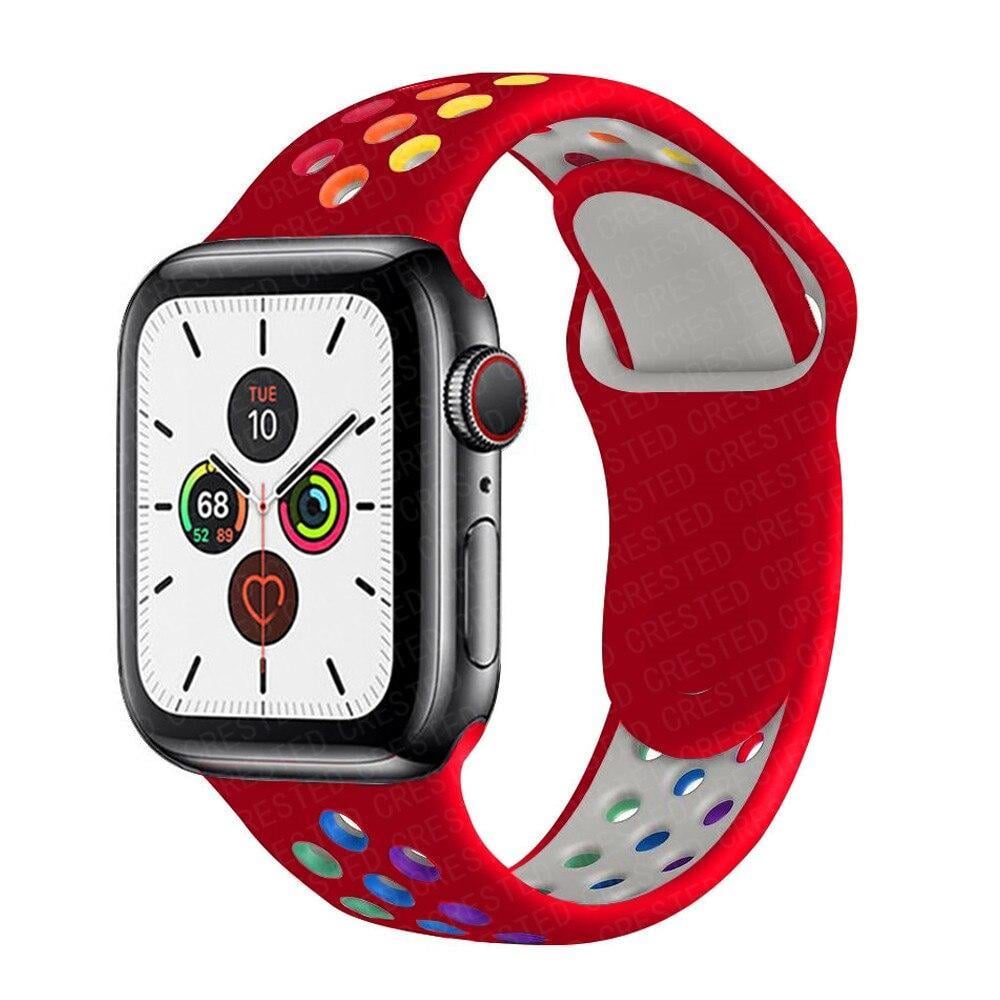 Apple Watch Nike Kordon - Kırmızı Gökkuşağı