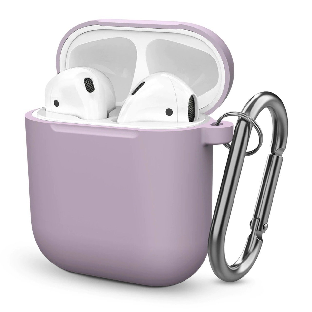 Airpods 2.Nesil Kancalı Silicon Kılıf - Lavander