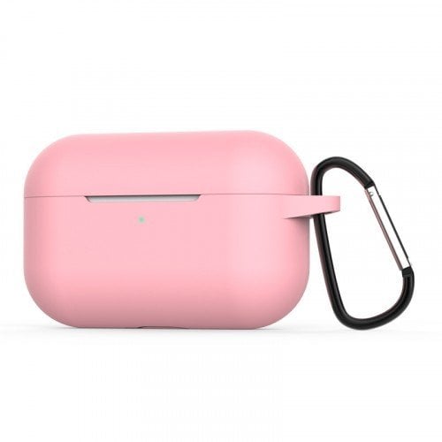 Airpods Pro Kancalı Silicon Kılıf - Pembe