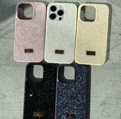 iPhone Swarovski Taşlı Kılıf - Siyah