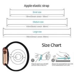 Apple Watch Solo Loop Silicon Kordon - Eflatun