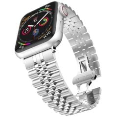 Apple Watch Rolex Çelik Loop Kordon - Gümüş