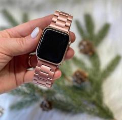 Apple Watch Çelik Loop Kordon - Rose