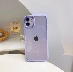 iPhone Kristal Şeffaf Kılıf - Lila