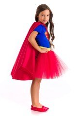 Supergirl Kostümü Kısa kollu