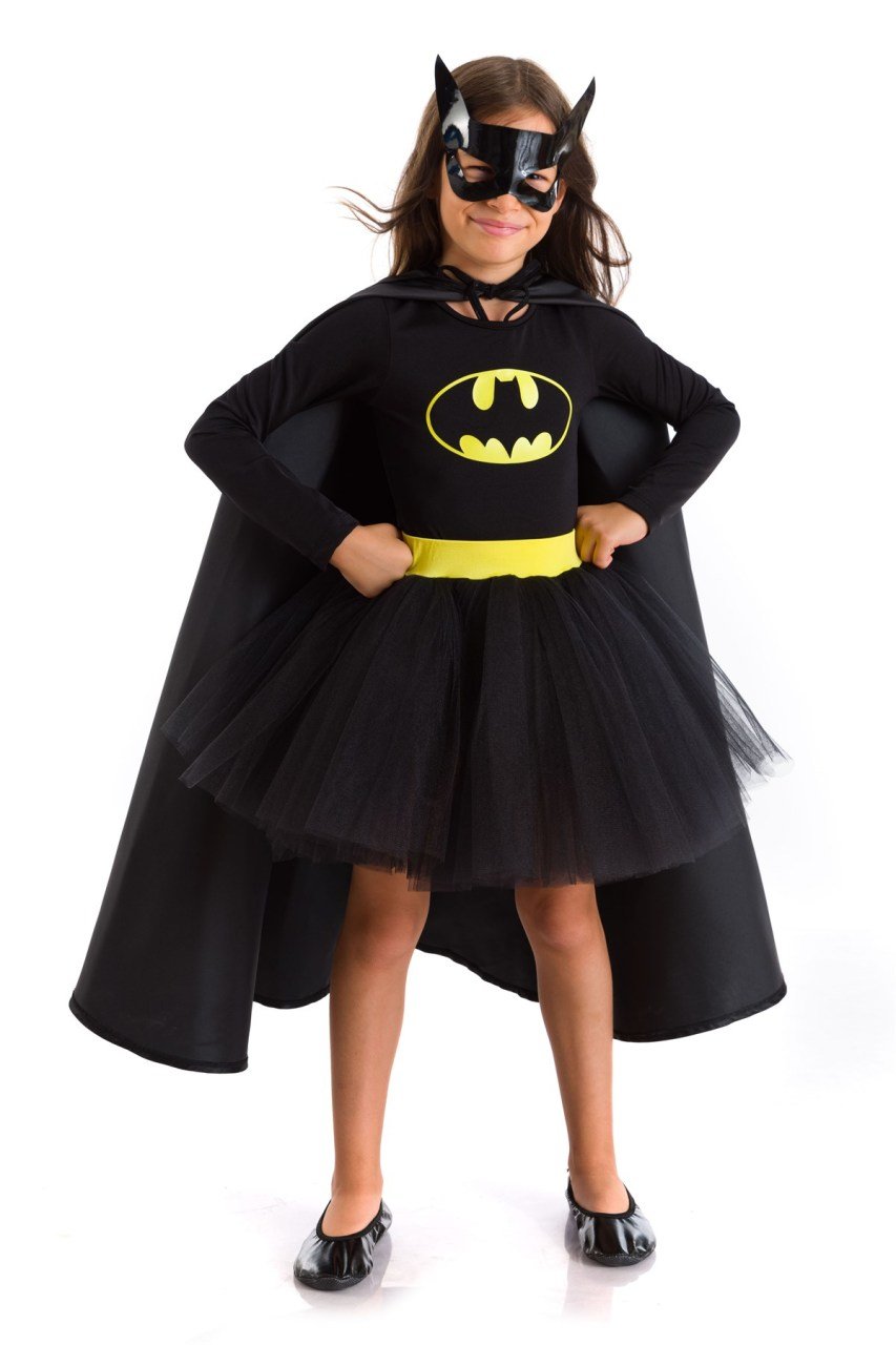 Batgirl Kostümü  Uzun Kollu