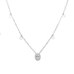 Swarovski Taşlı Gümüş Kolye