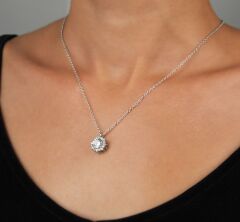 Topaz Teştaş Gümüş Kolye