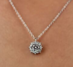 Topaz Teştaş Gümüş Kolye