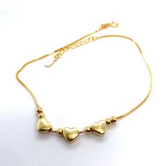 925 Ayar Kalpli Gold Gümüş Halhal