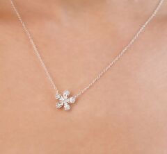 Swarovski Taşlı Gümüş Kolye