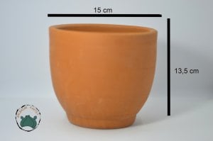 Doğal Terakota Toprak Saksı 15X13,5 cm - Silindir Model