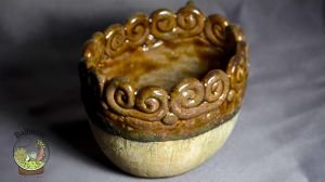 Rustik Oval Form El Yapımı Seramik Kaktüs Sukulent Saksisi Handmade
