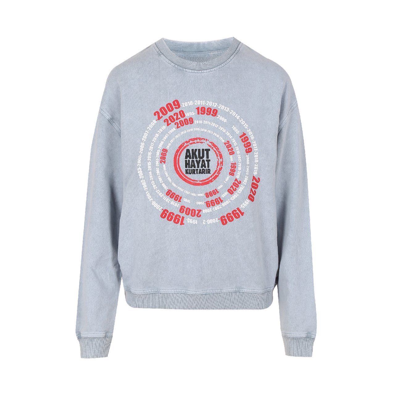 AKUT Hayat Kurtarır Açık Gri Sweatshirt Kadın