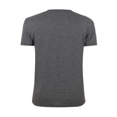 Önde AKUT Pusulalı T-Shirt Unisex Gri Basic