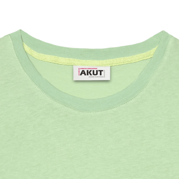 Kaplumbağa Motifli Unisex Tişört - Su Yeşili
