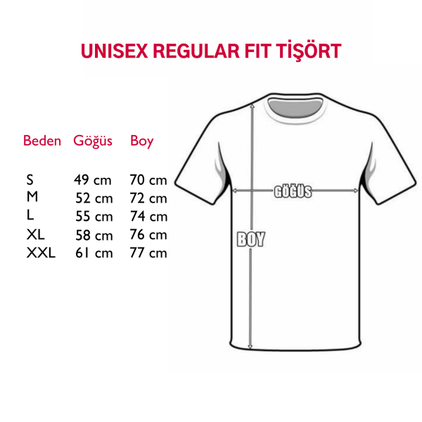 Kaplumbağa Motifli Unisex Tişört - Su Yeşili