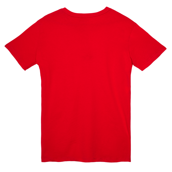 Doğan Güneş Motifli Unisex Tişört - Kırmızı