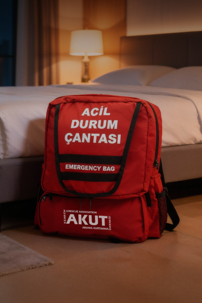 AKUT Afet-Acil Durum-Deprem Çantası Çift Kişilik