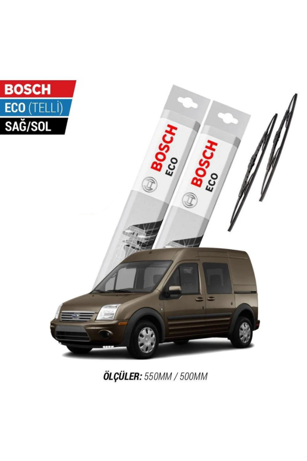 Ford Connect 2003 Model Silecek Takımı Bosch Eco (Telli)