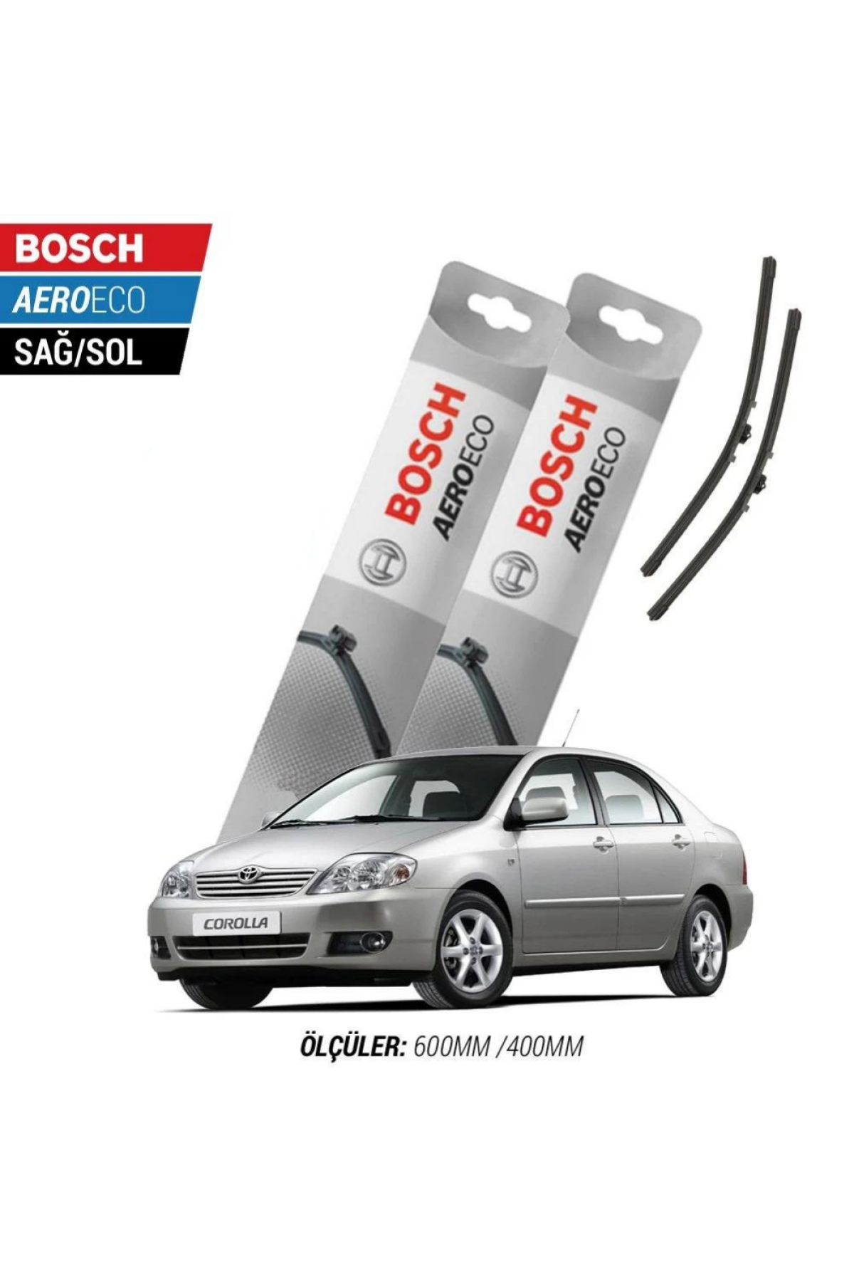 Toyota Corolla 2006 Model Bosch Aeroeco Muz Silecek Takımı
