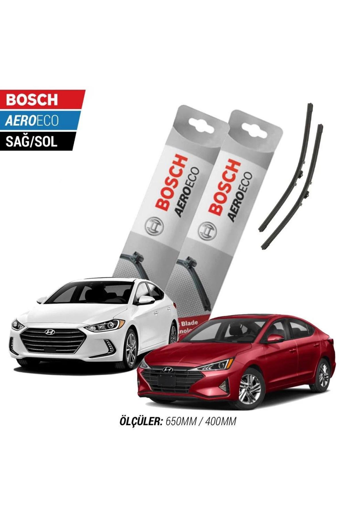 Hyundai Elantra 2017 Model Bosch Aeroeco Muz Silecek Takımı