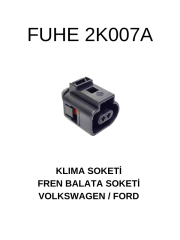 2K007A KLIMA SOKETİ/ FREN BALATA SOKETİ