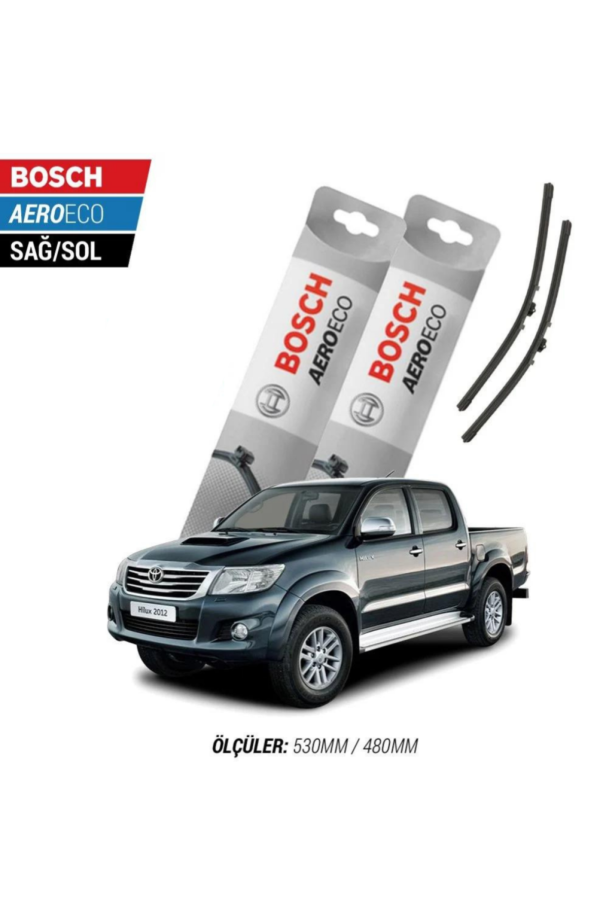 Toyota Hilux 2011 Model Bosch Aeroeco Muz Silecek Takımı