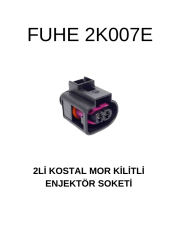 2K007E 2'Lİ KOSTAL MOR KİLİTLİ ENJEKTÖR SOKETİ