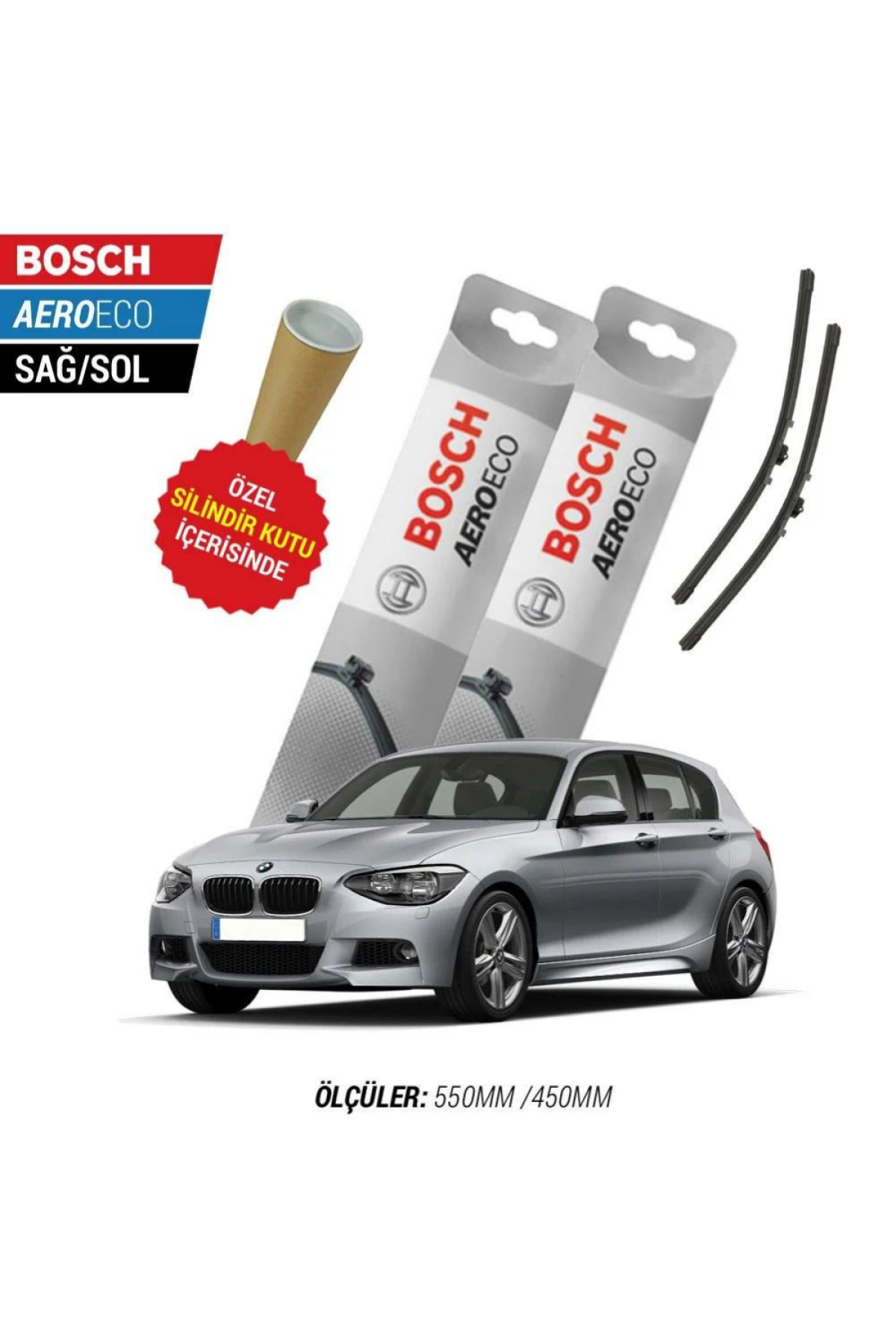 Bmw 1 Serisi F20-F21 2013 Model Bosch Aeroeco Muz Silecek Takımı