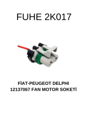 2K017 FIAT - PEUGEOT - DELPHI 12137067 FAN MOTOR SOKETİ