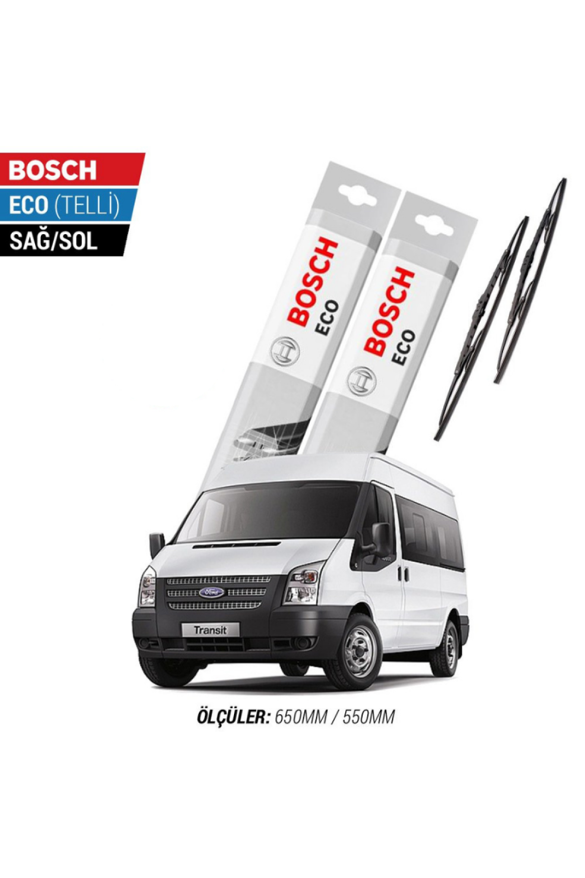 Ford Transit 2012 Model Silecek Takımı Bosch Eco (Telli)