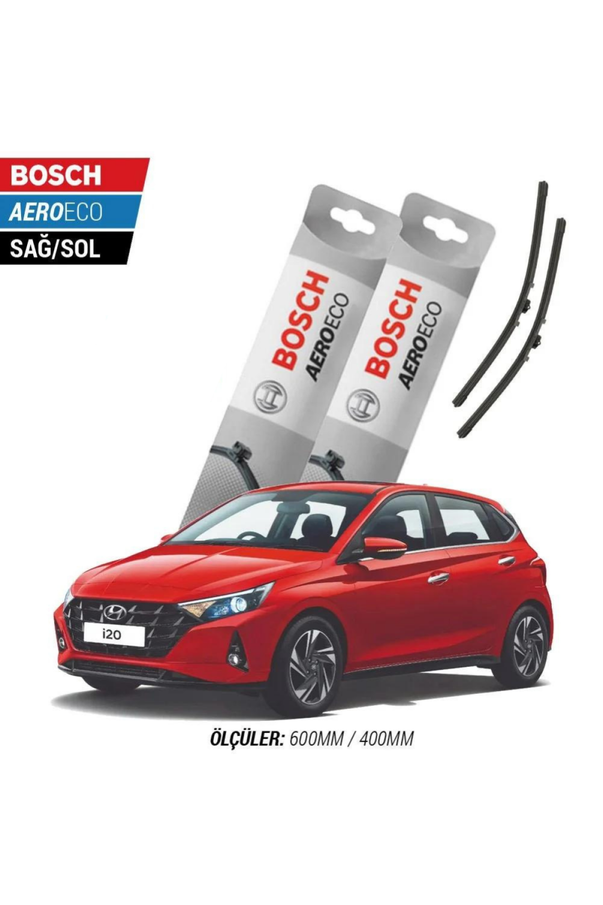 Hyundai i20 2022 Model Bosch Aeroeco Muz Silecek Takımı