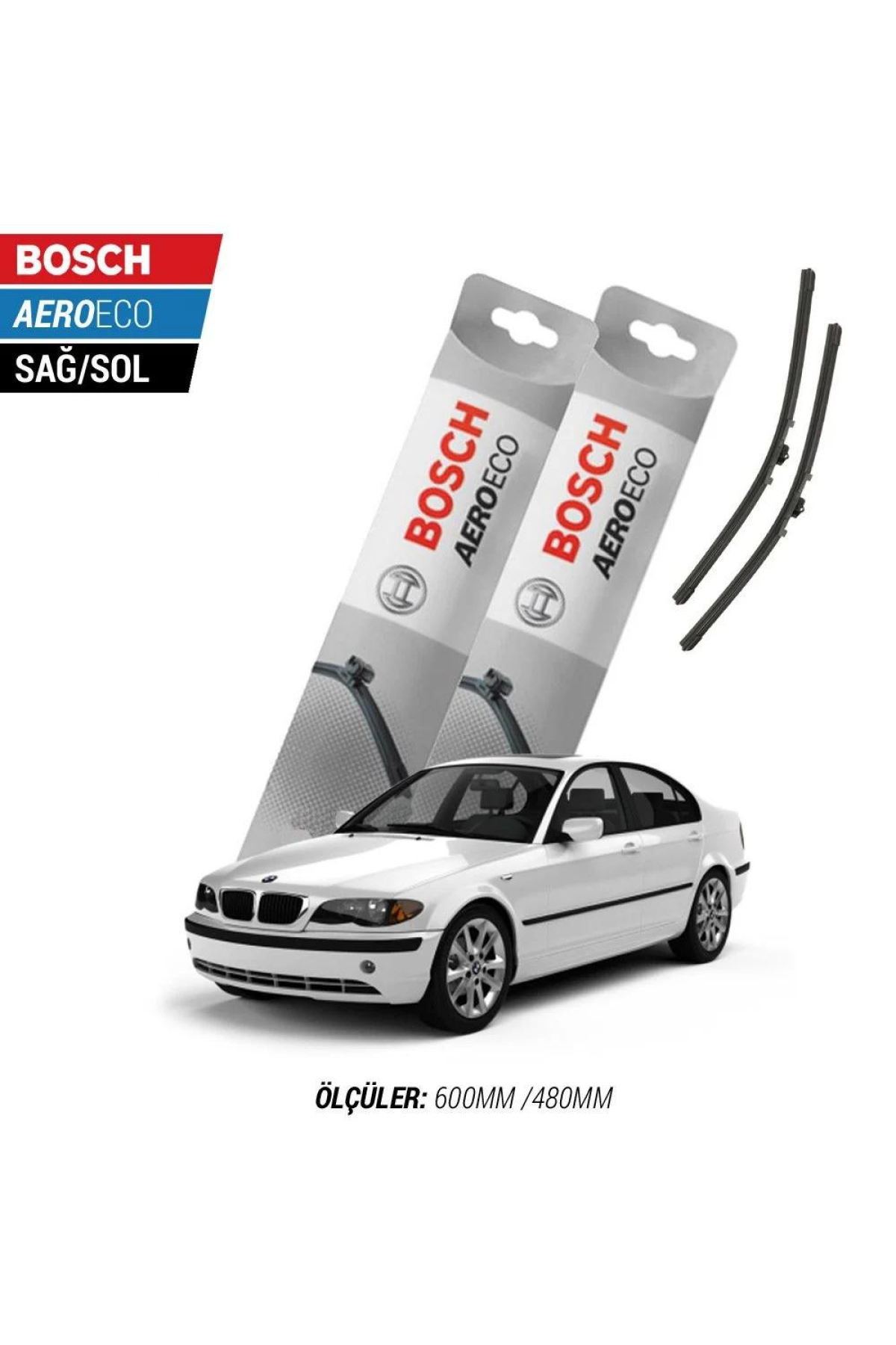 Bmw 3 Serisi E46 1998 Model Bosch Aeroeco Muz Silecek Takımı