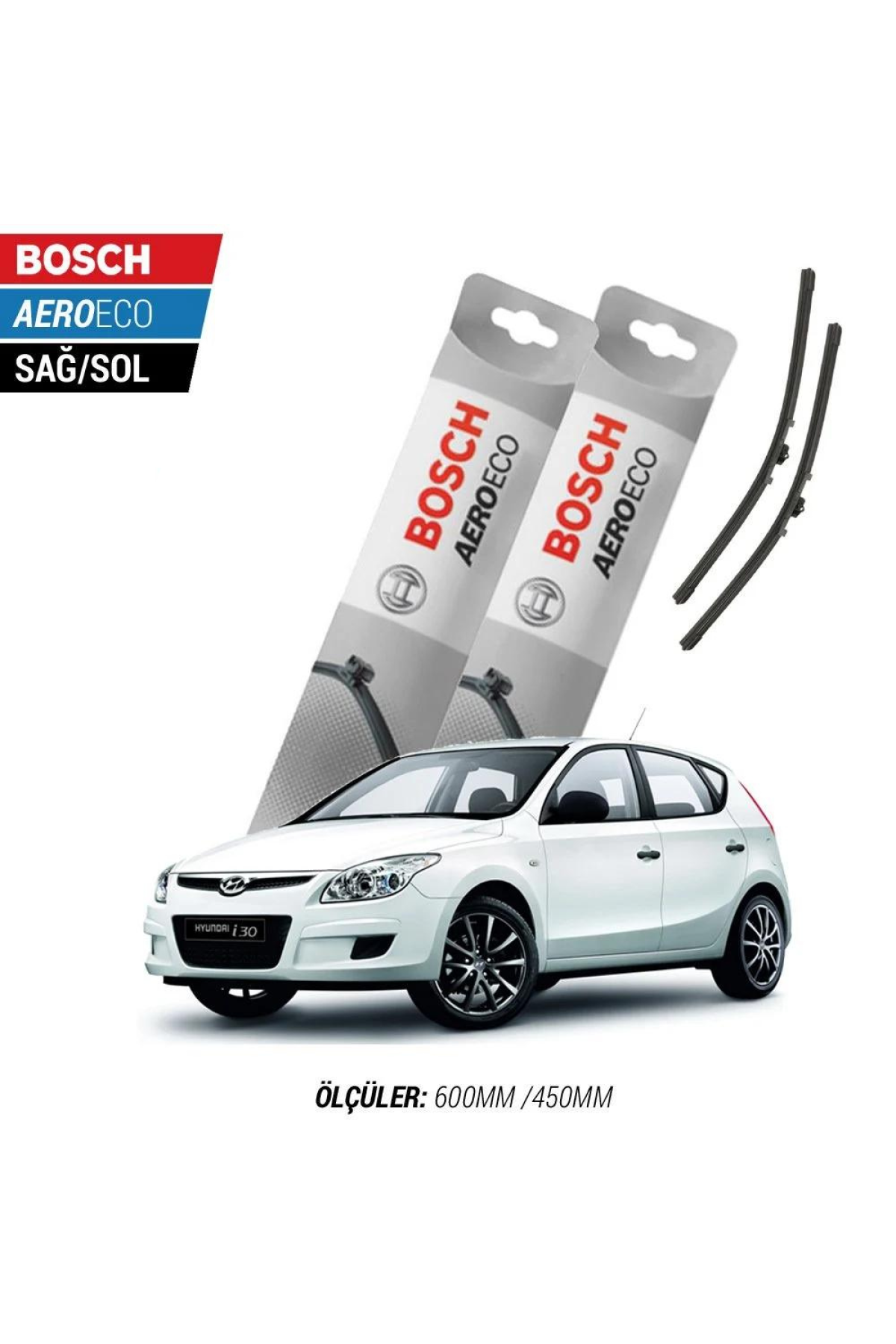 Hyundai i30 2011 Model Bosch Aeroeco Muz Silecek Takımı