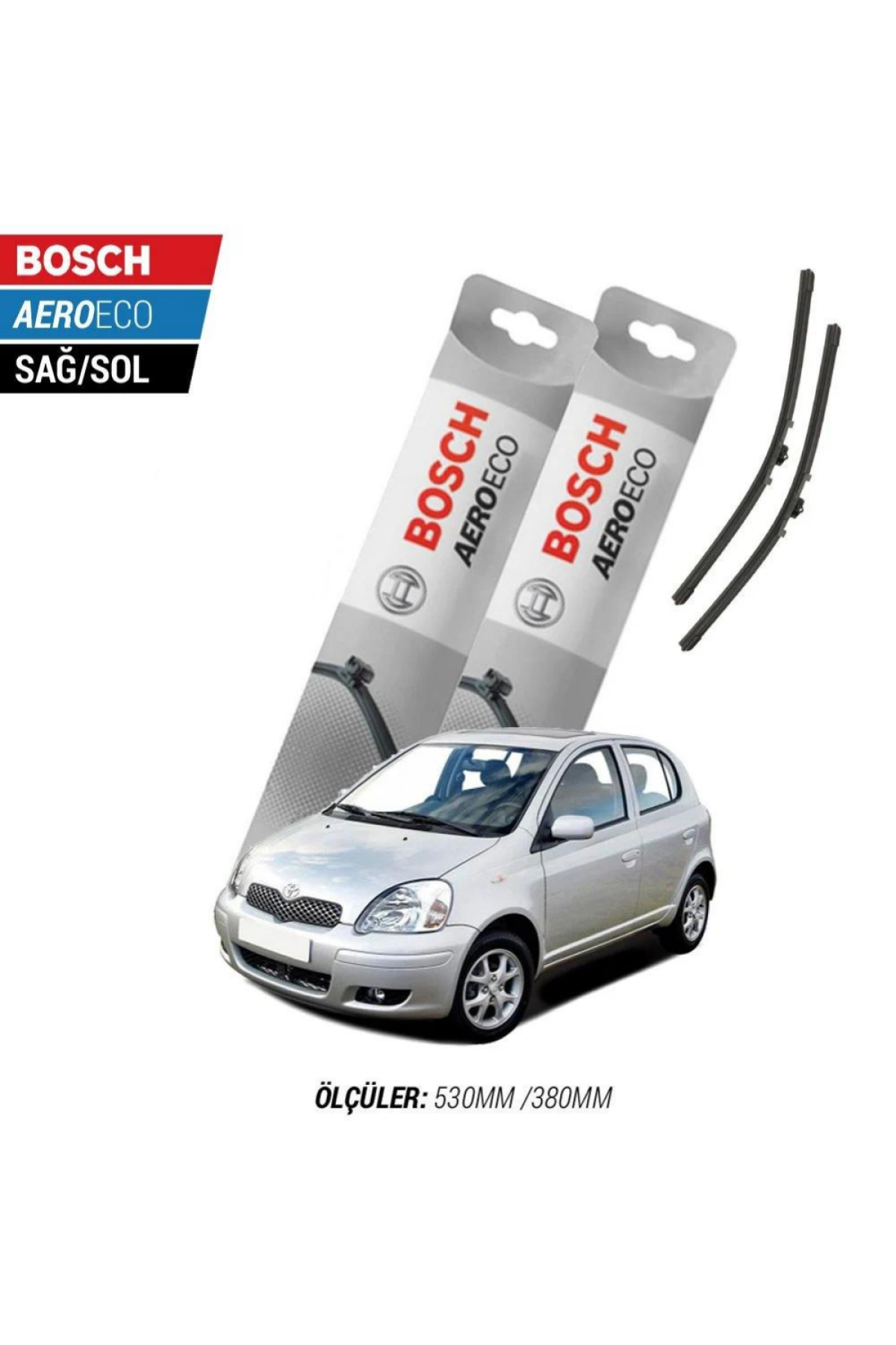 Toyota Yaris 2001 Model Bosch Aeroeco Muz Silecek Takımı