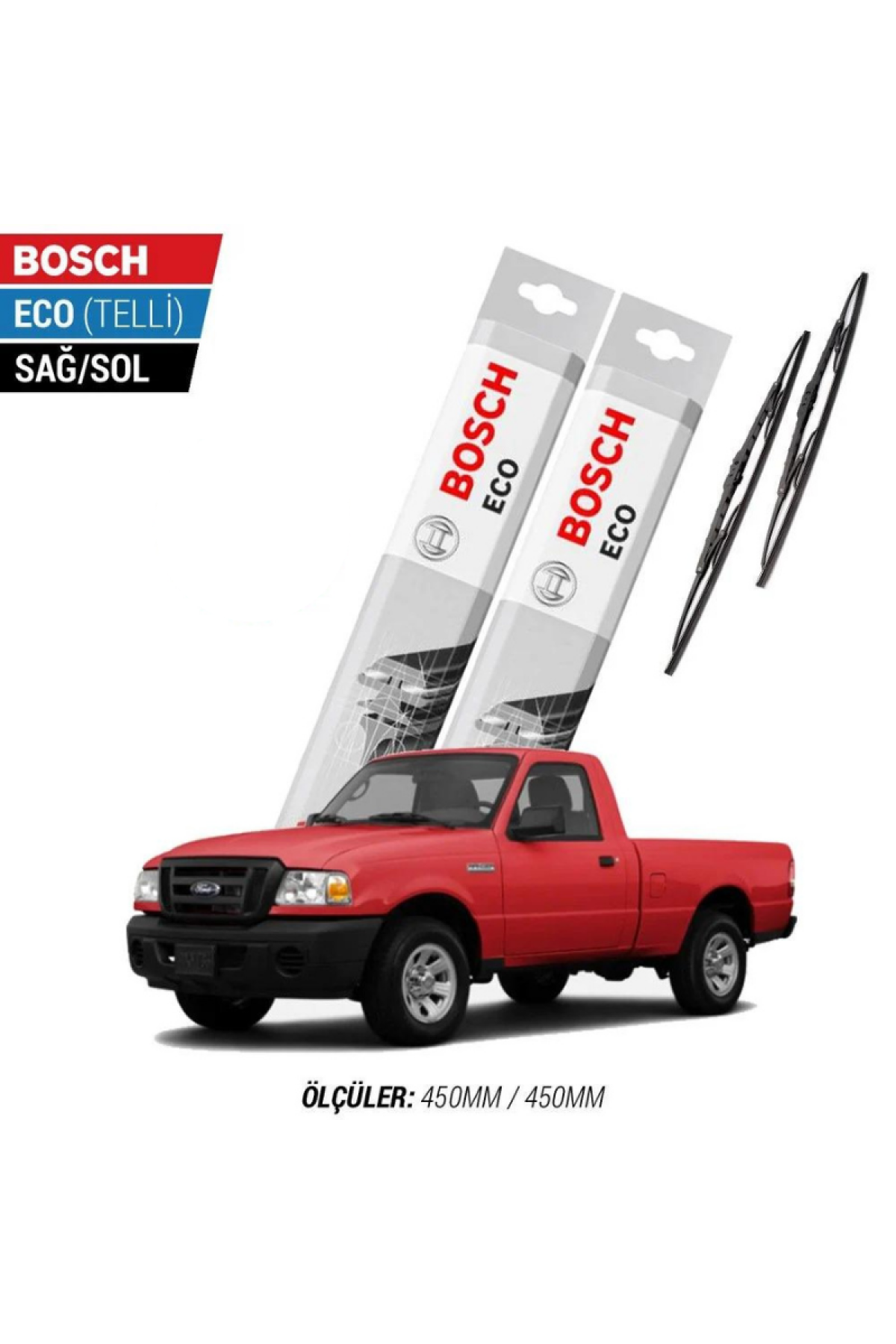 Ford Ranger 2008 Model Silecek Takımı Bosch Eco (Telli)