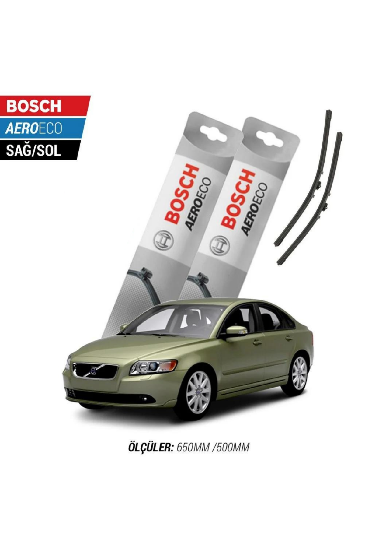 Volvo S40 2009 Model Bosch Aeroeco Muz Silecek Takımı