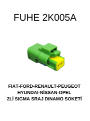2K005A FİAT-FORD-RENAULT-PEUGEOT-HYUNDAİ-NİSSAN-OPEL 2Lİ SIGMA SARJ DINAMO SOKETİ