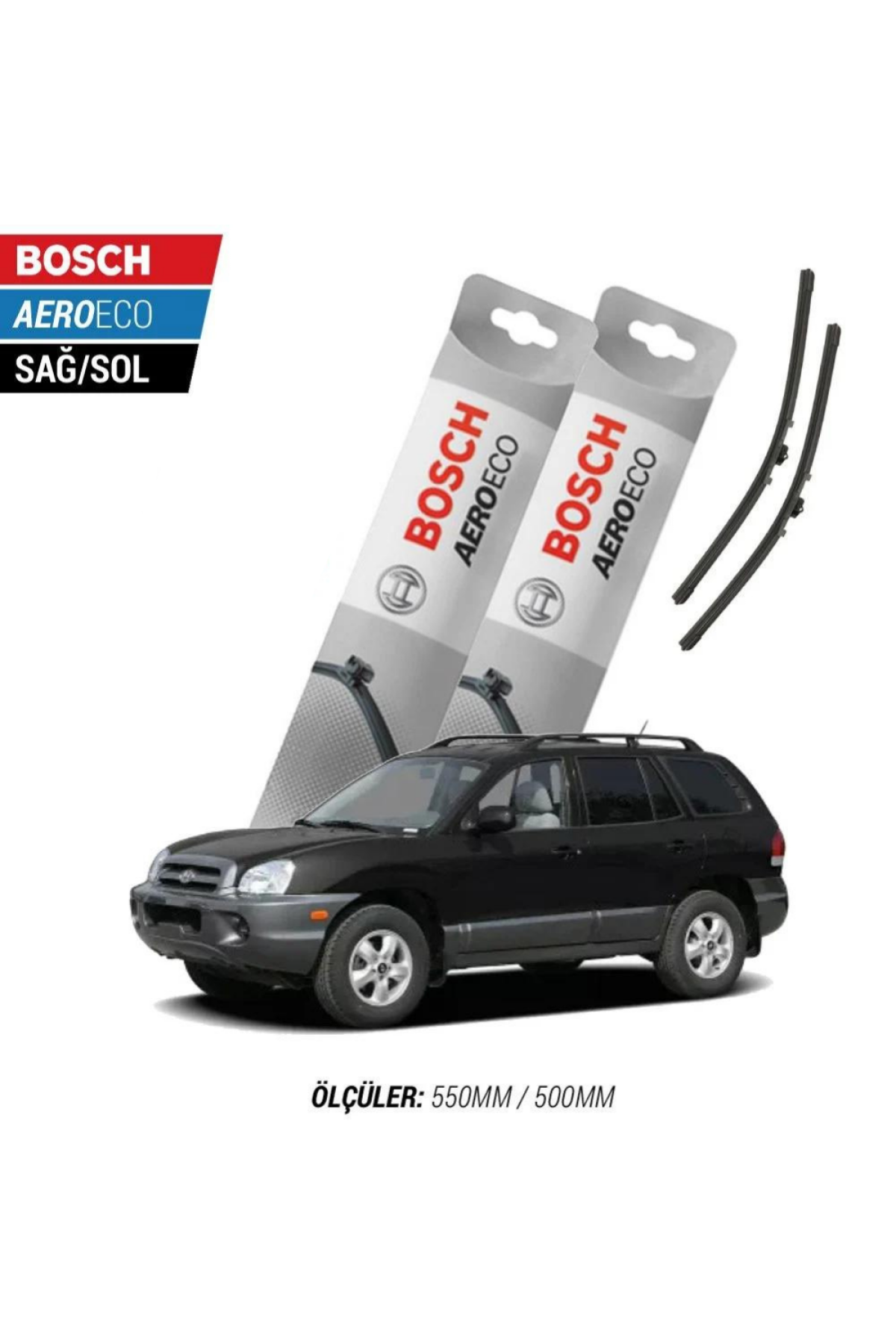 Hyundai Santa Fe 2002 Model Bosch Aeroeco Muz Silecek Takımı