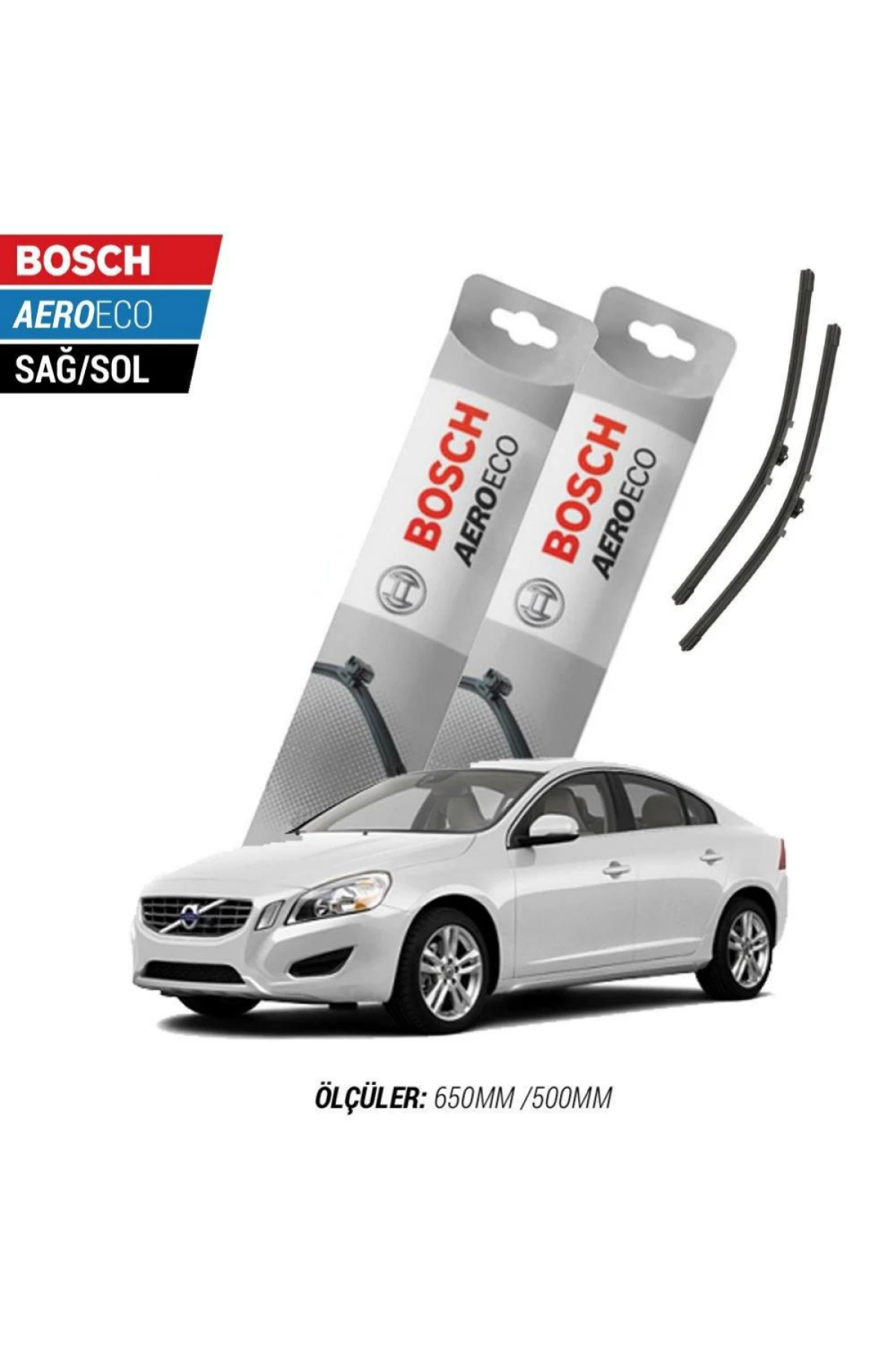 Volvo S60 2012 Model Bosch Aeroeco Muz Silecek Takımı