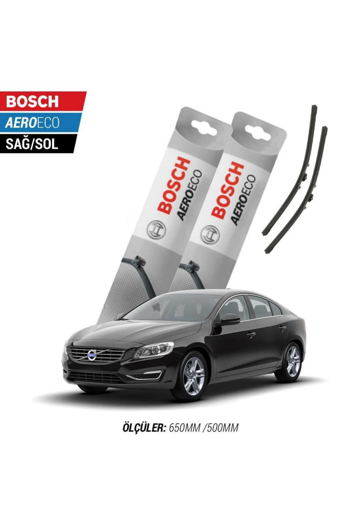 Volvo S60 2016 Model Bosch Aeroeco Muz Silecek Takımı