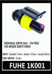 1K001 ÜNİVERSAL TEK PİNLİ YAĞ MÜŞÜR SOKETİ ERKEK