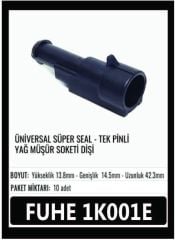 1K001E ÜNİVERSAL TEK PİNLİ YAĞ MÜŞÜR SOKETİ DİŞİ