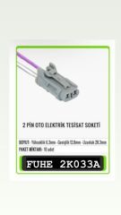 2K033A 2 PİN OTO ELEKTRİK TESİSAT SOKETİ
