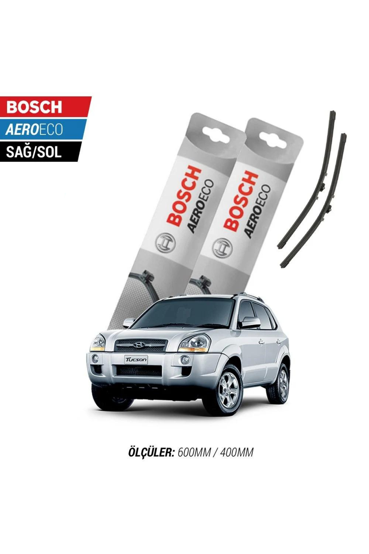 Hyundai Tucson 2009 Model Bosch Aeroeco Muz Silecek Takımı